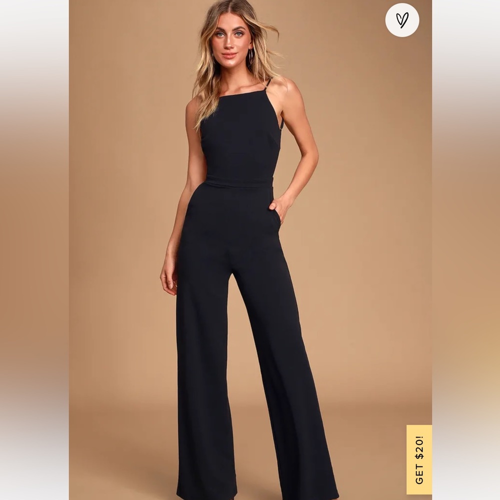 Something to Behold Black Jumpsuit